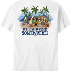 Five O Clock Somewhere Beach T-Shirt