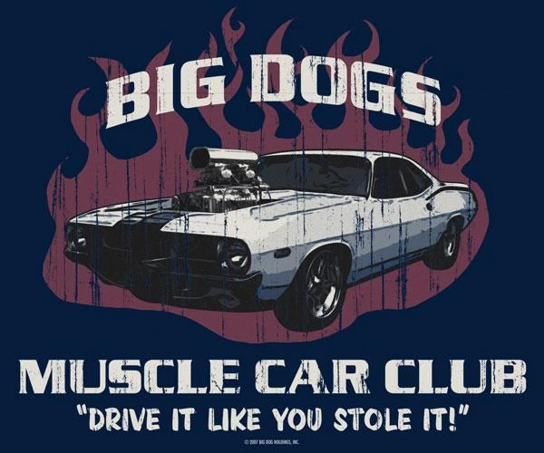 Big Dog Muscle Car Club T-Shirt - Image 2