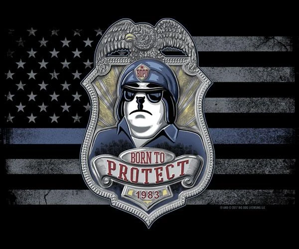 BDPD Born To Protect Police T-Shirt - Image 2