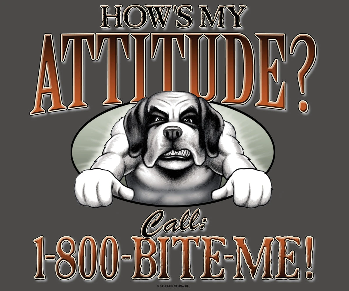 Attitude 1-800-bite Me T-Shirt - Image 2