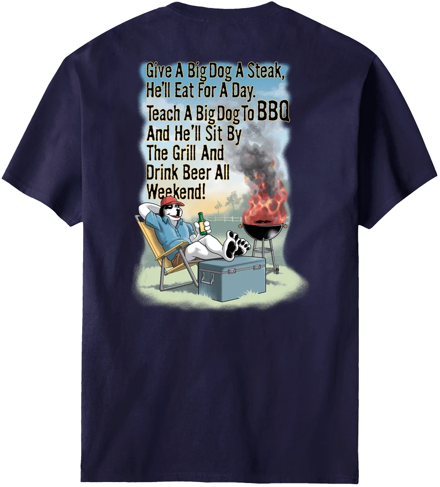 Give A Big Dog A Steak BBQ T-Shirt