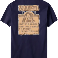 Big Dog Man Cave Rules T-Shirt