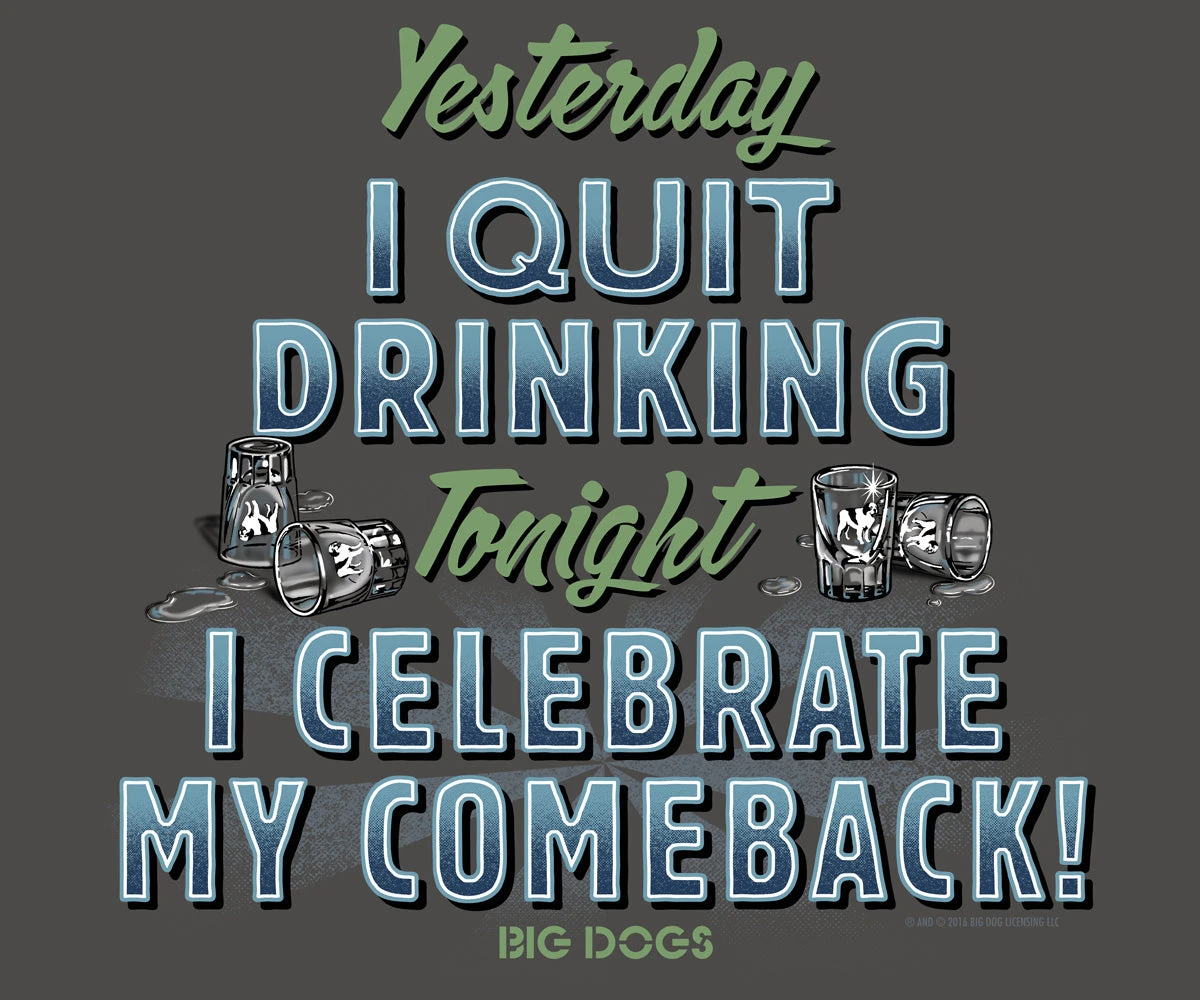Yesterday I Quit Drinking T-Shirt - Image 2