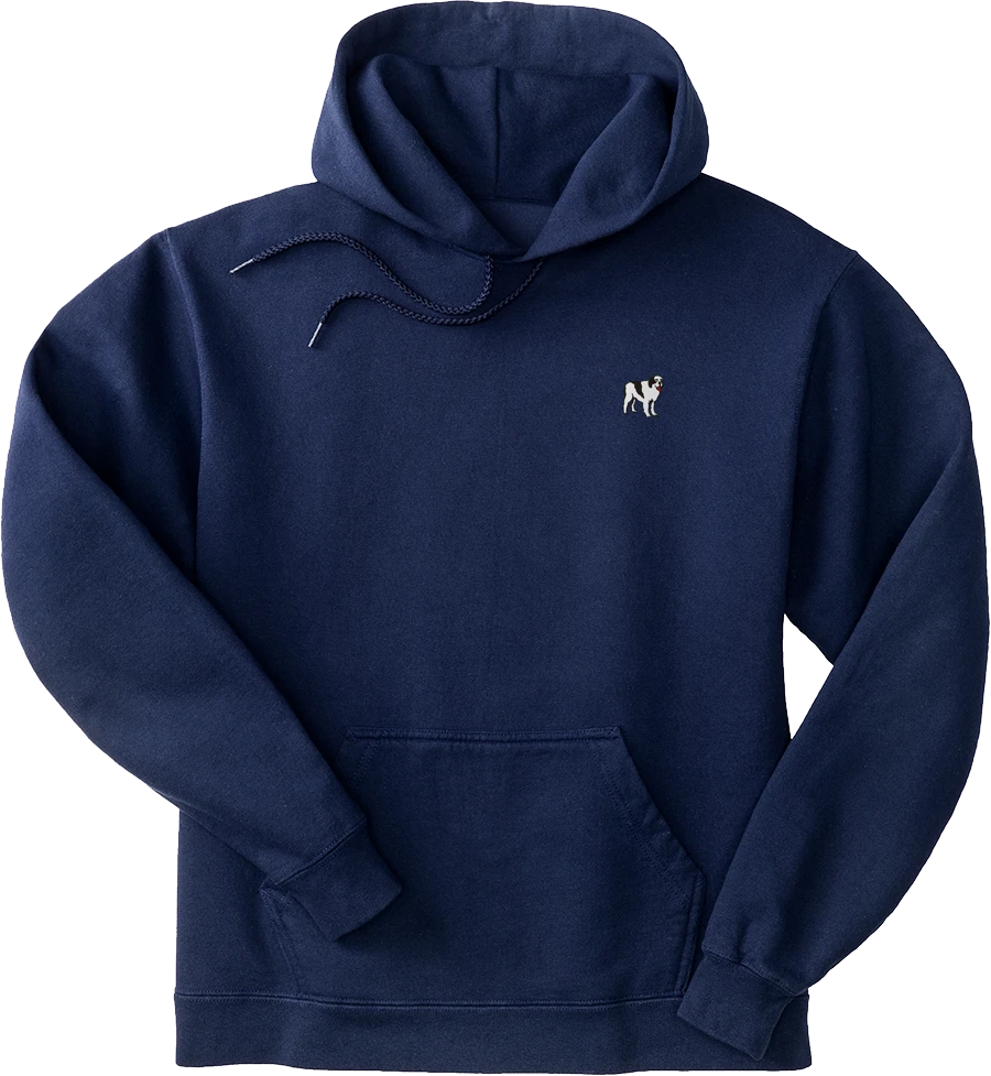 French Terry Fleece Embroidered Hoodie